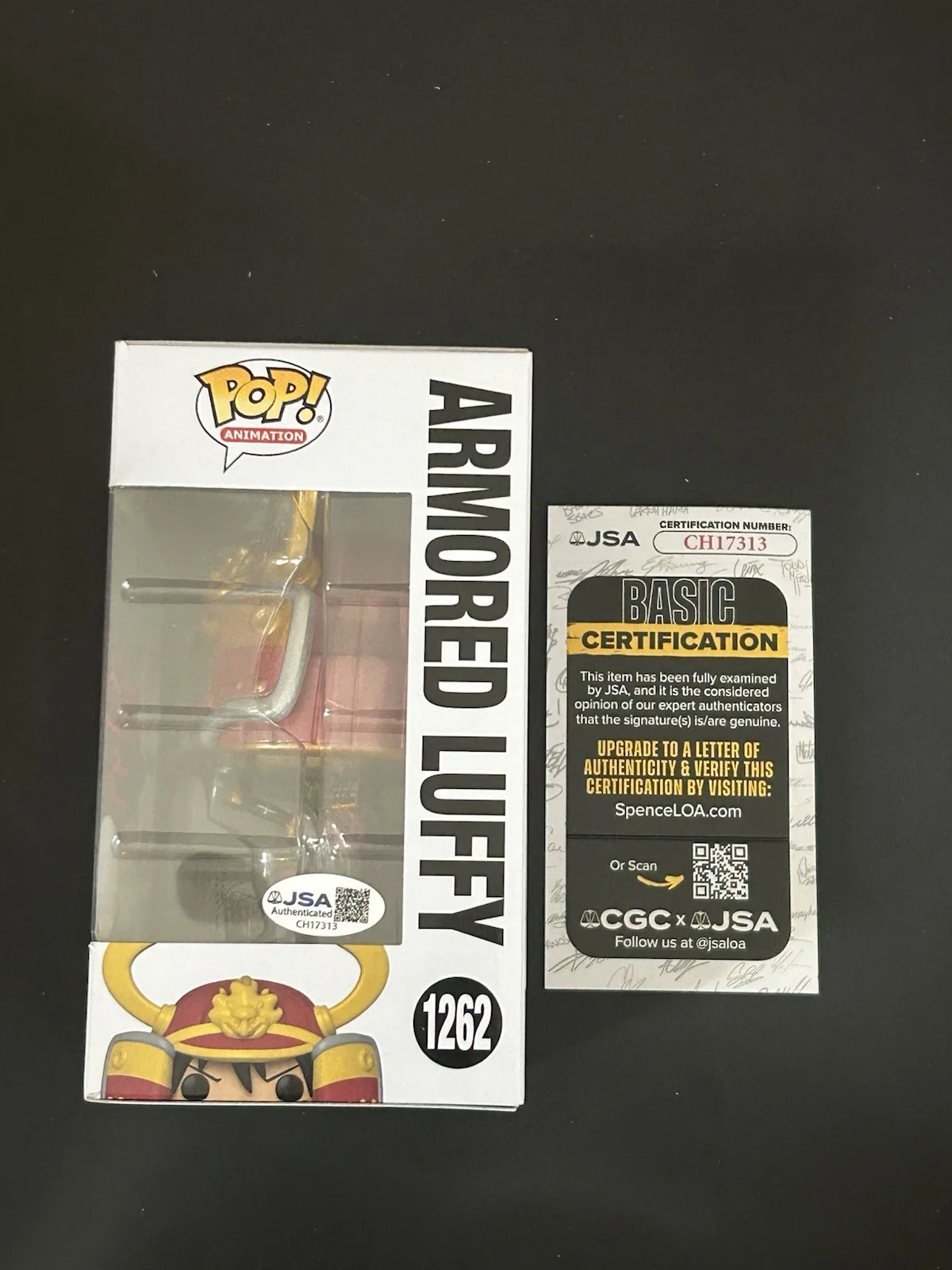 Colleen Clinkenbeard — Colleen Clinkenbeard Signed Armored Luffy Funko Pop 1262 CHASE One Piece JSA COA, изображение 2