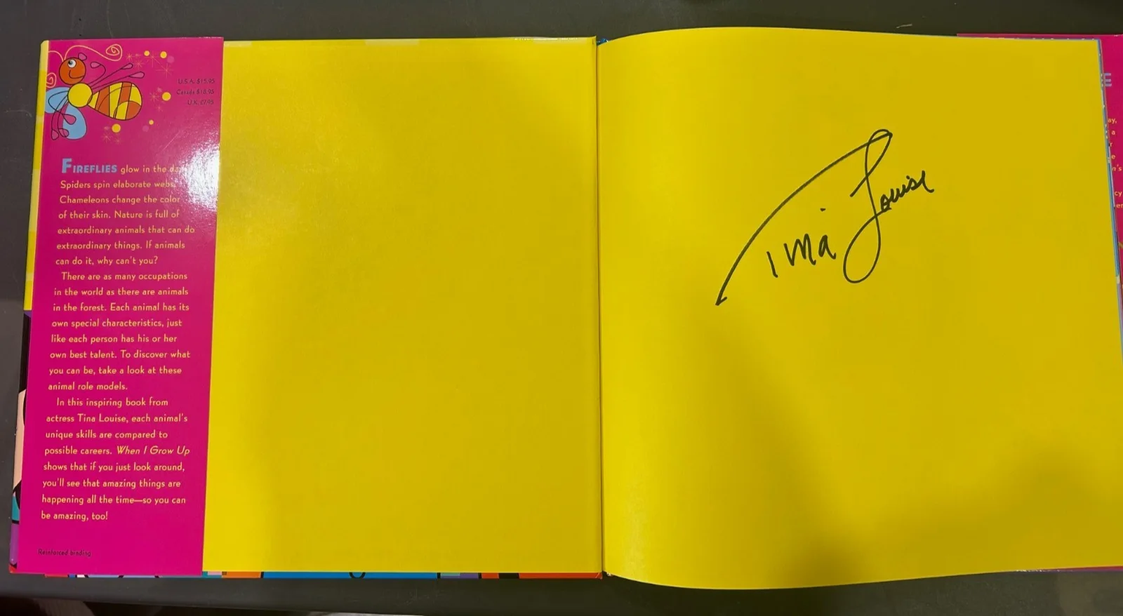 Tina Louise — Tina Louise Signed Auto Book "When I Grow Up" NEW Actress 2007 Festival of Books, изображение 2