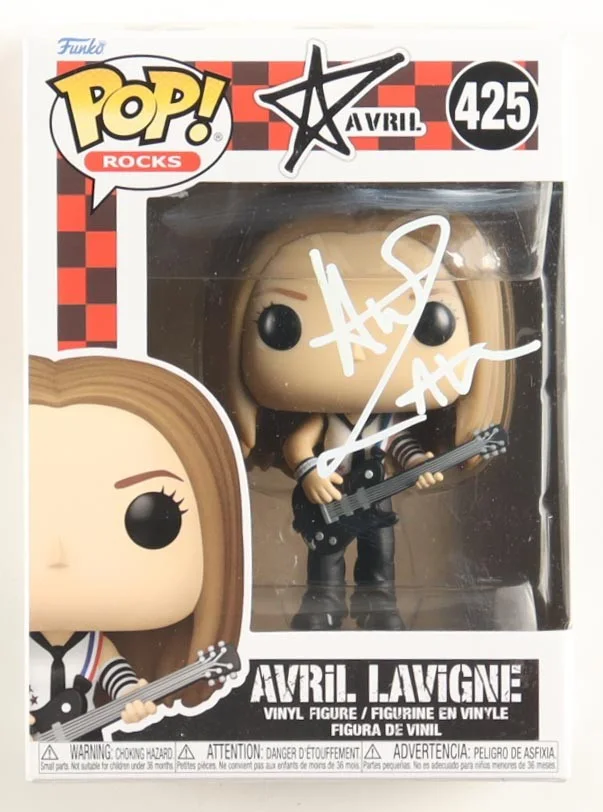 Avril Lavigne — Avril Lavigne Signed "Avril" #425 Avril Lavigne Funko Pop! Vinyl Figure (ACOA)