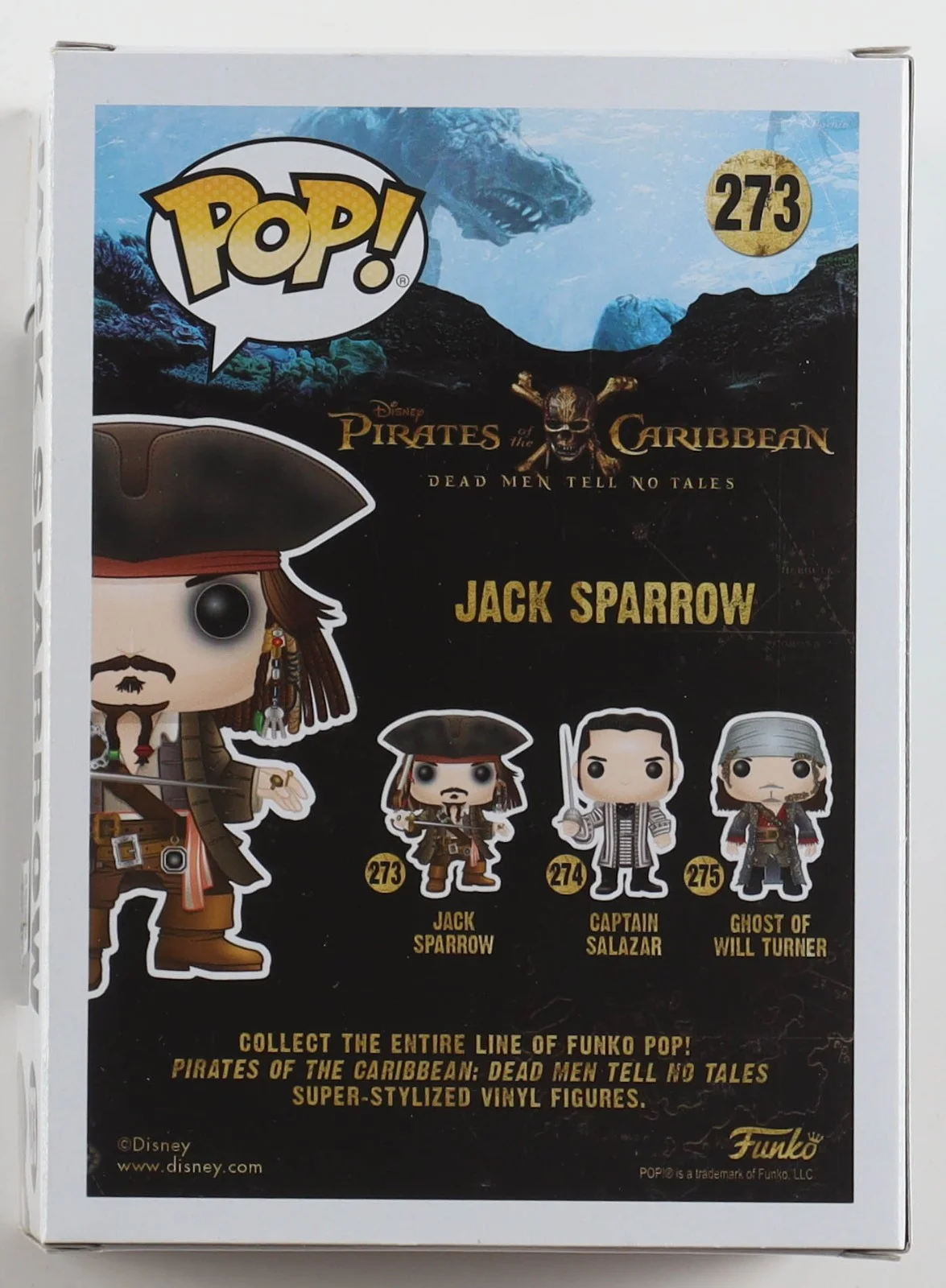 Johnny Depp — Johnny Depp Signed "Pirates of the Caribbean" #273 Jack Sparrow Funko Pop! Vinyl, изображение 3