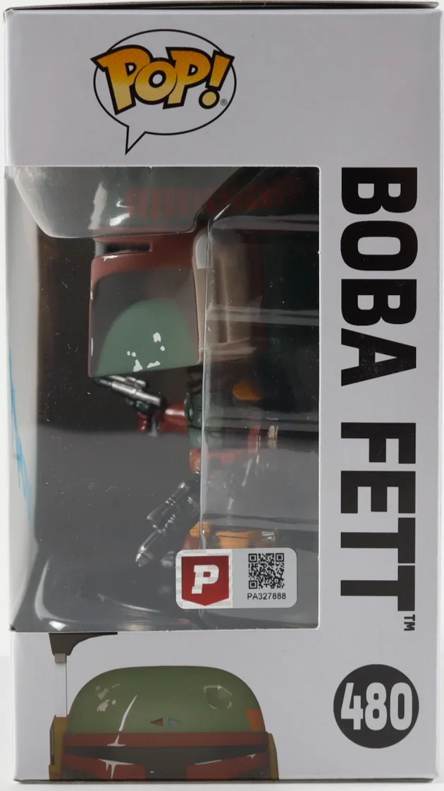 Dickey Beer — Dickey Beer Signed ~ "Star Wars" ~ #480 Boba Fett ~Funko Pop! Bobble-Head Vinyl, image 2