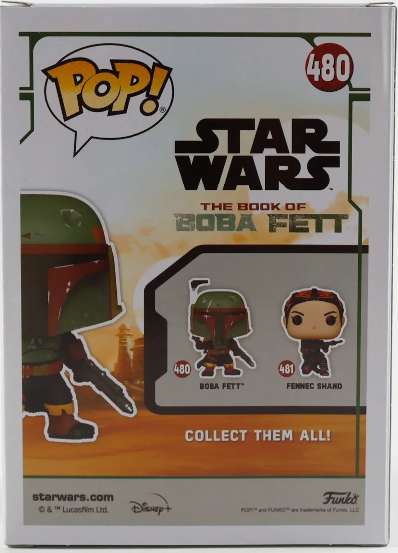 Dickey Beer — Dickey Beer Signed ~ "Star Wars" ~ #480 Boba Fett ~Funko Pop! Bobble-Head Vinyl, image 3