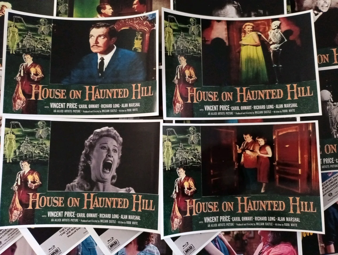 House On Haunted Hill. 18 Glossy 6.5x4.5ins Unofficial Lobby. New., image 4