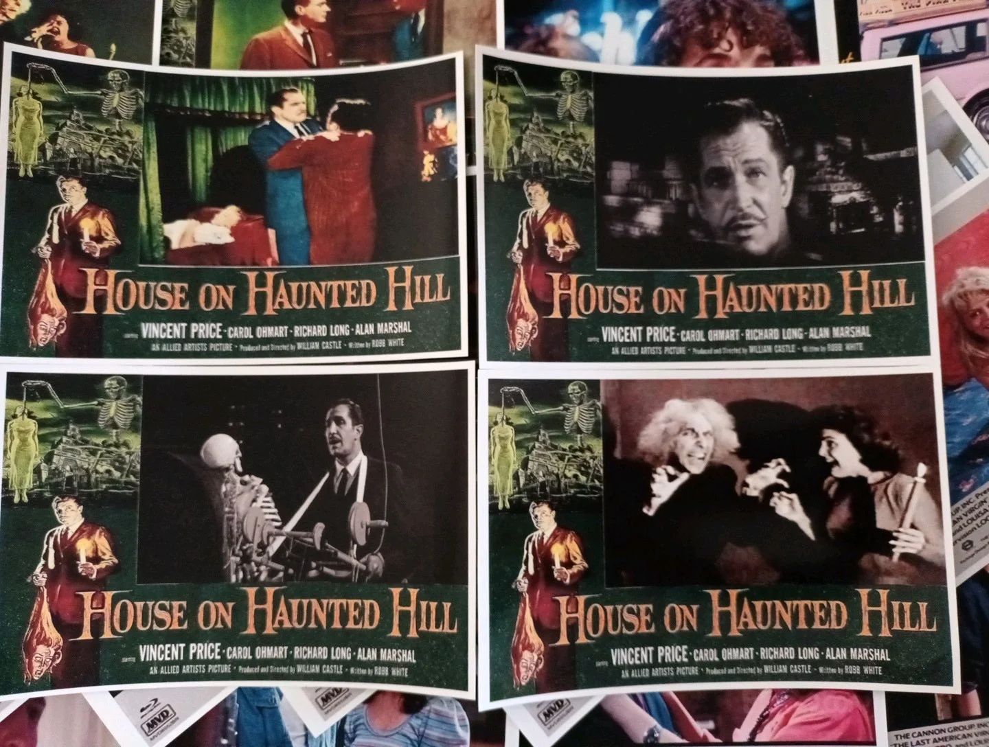 House On Haunted Hill. 18 Glossy 6.5x4.5ins Unofficial Lobby. New., изображение 5