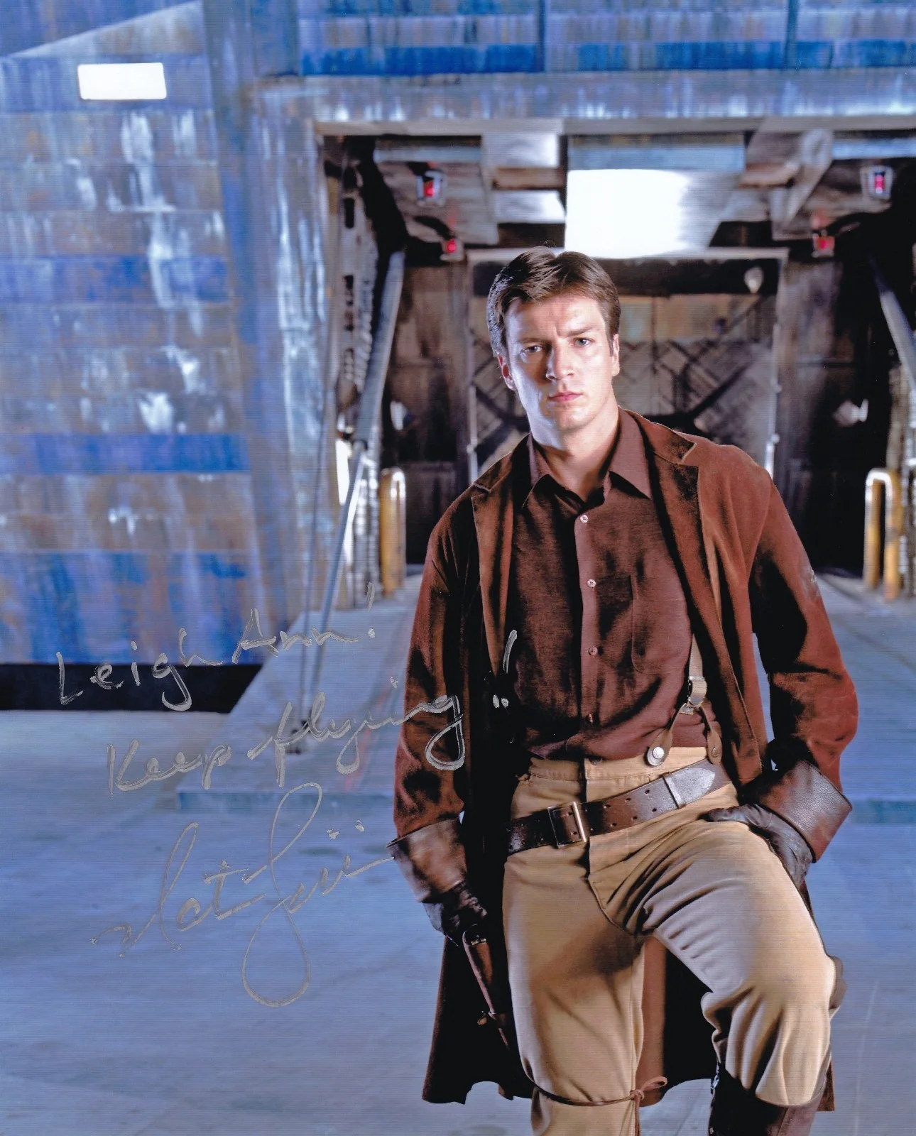Nathan Fillion — Nathan Fillion Firefly signed 8 x 10 photo W/COA
