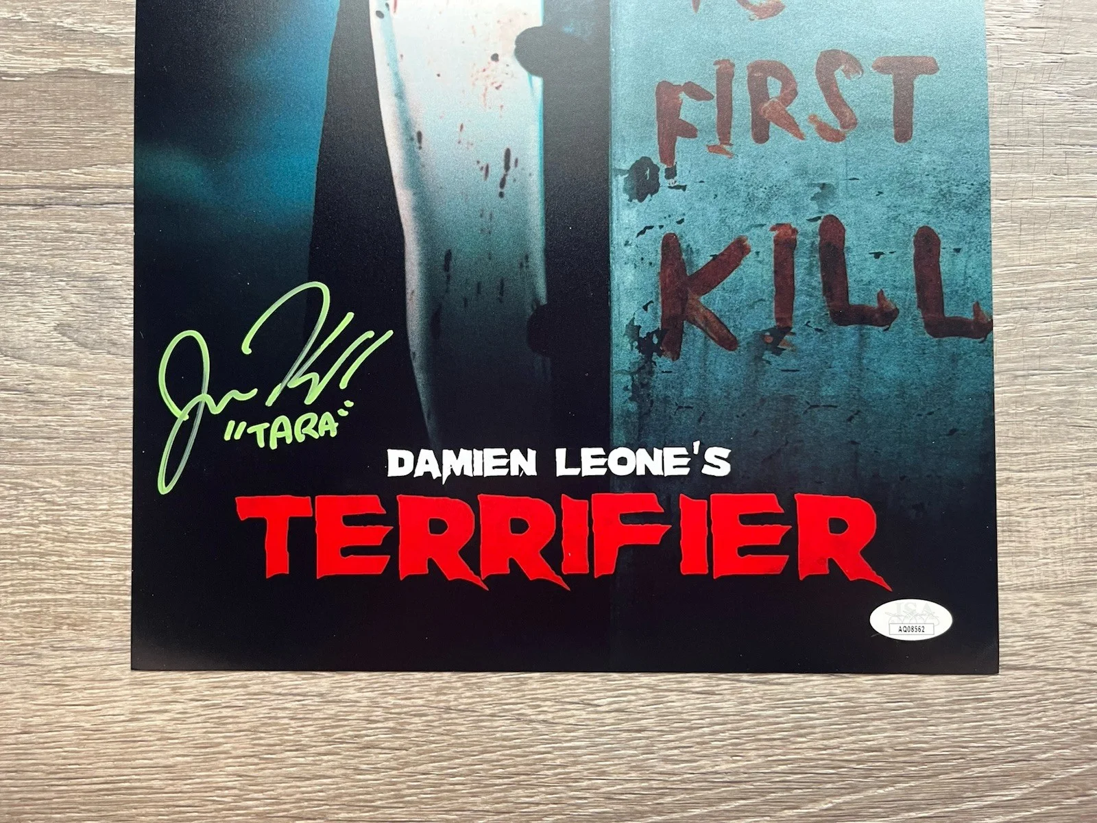 Jenna Kanell — Jenna Kanell Signed Terrifier 11x17 Photo JSA COA Tara Heyes Art The Clown, изображение 3