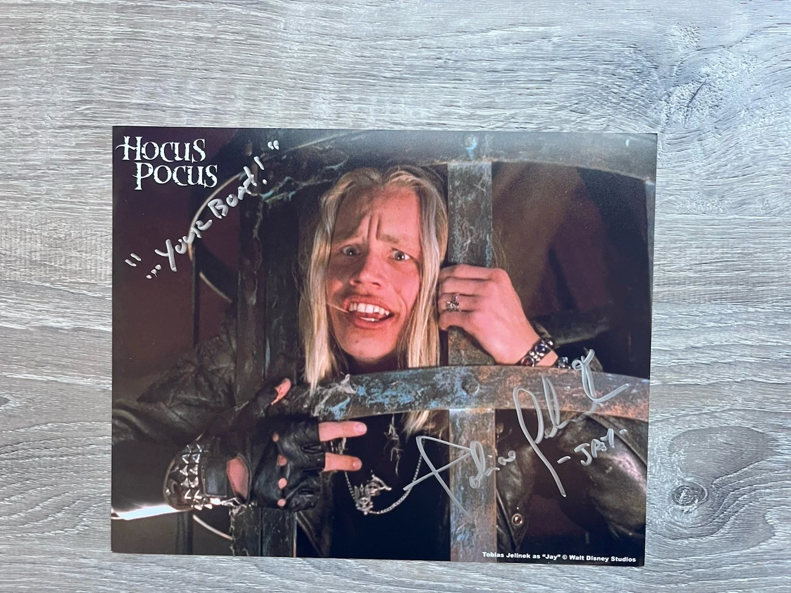 Tobias Jelinek — Tobias Jelinek Signed Hocus Pocus 8x10 Photo Coolwaters Productions COA Jay, изображение 2