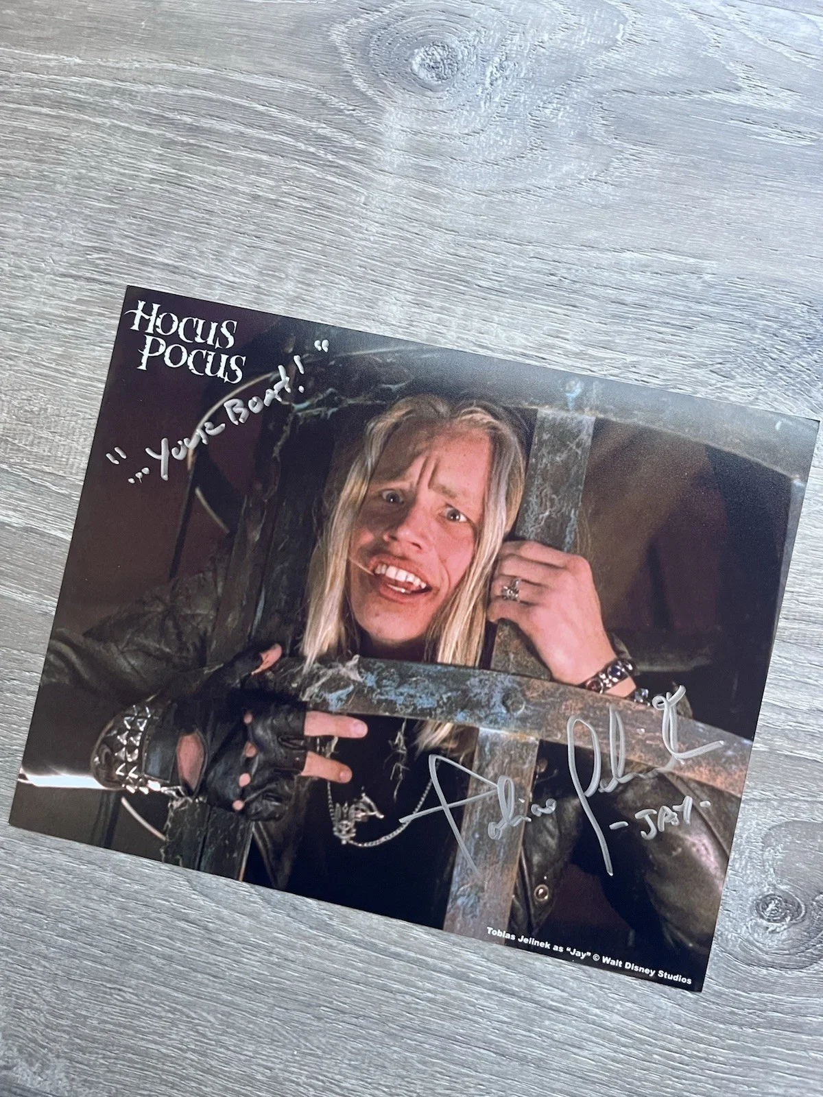 Tobias Jelinek — Tobias Jelinek Signed Hocus Pocus 8x10 Photo Coolwaters Productions COA Jay, изображение 5