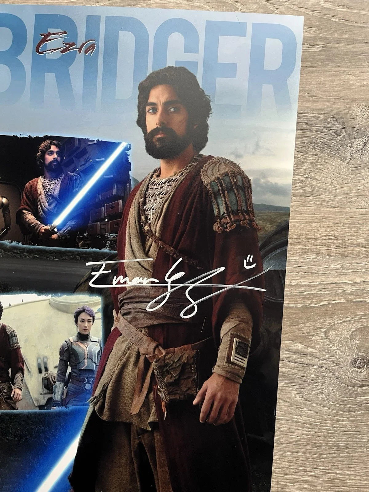 Eman Esfandi — Eman Esfandi Signed Ezra Bridger 11x17 Photo JSA COA AHSOKA Tano Star Wars, изображение 4