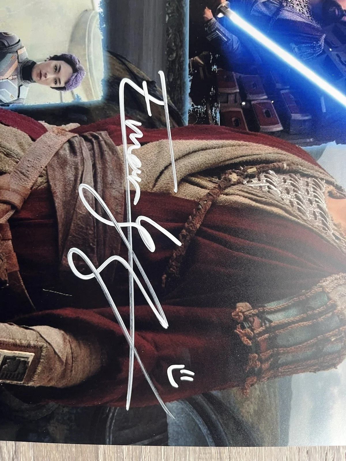 Eman Esfandi — Eman Esfandi Signed Ezra Bridger 11x17 Photo JSA COA AHSOKA Tano Star Wars, изображение 5