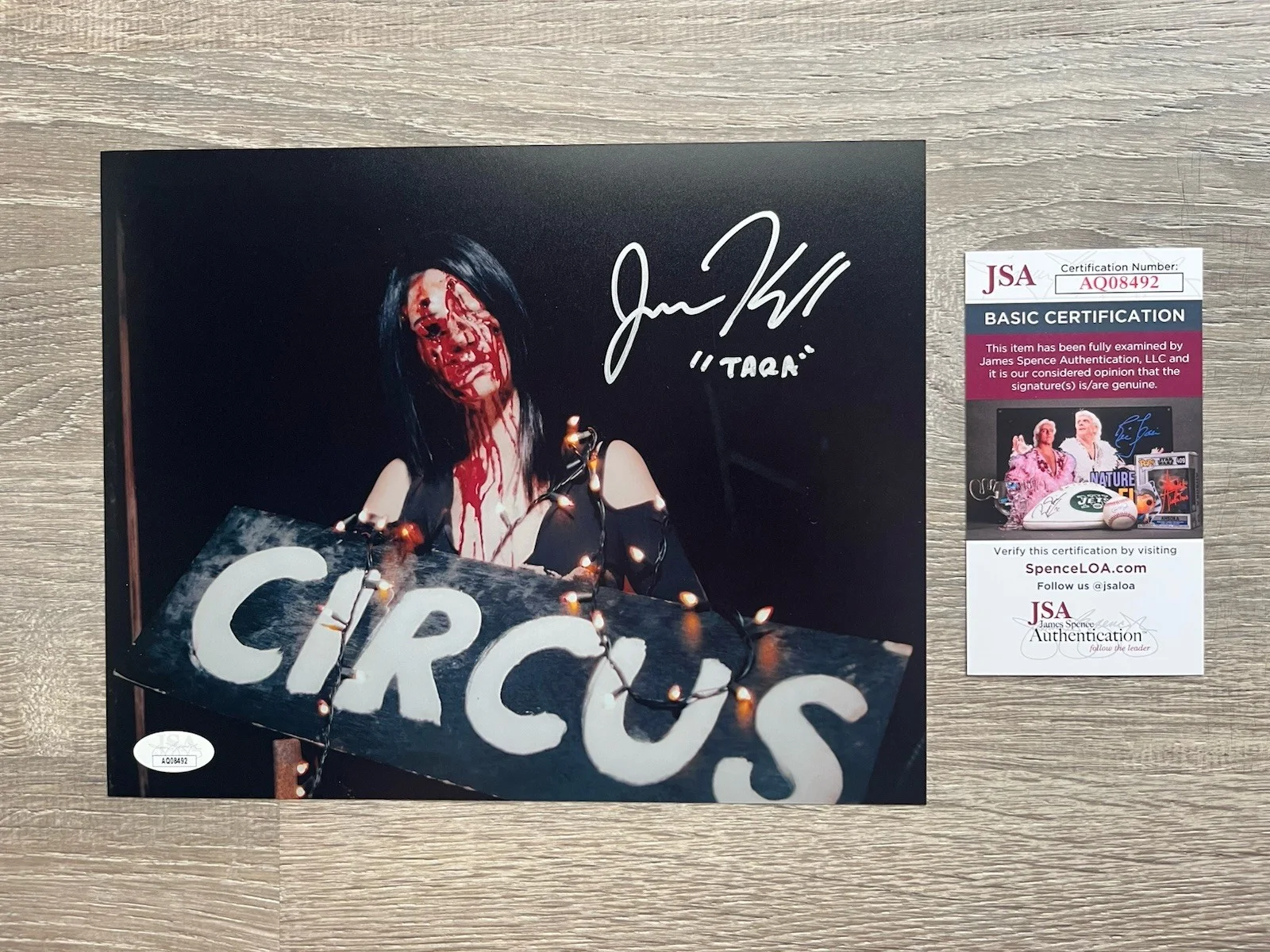 Jenna Kanell — Jenna Kanell Signed Terrifier 8x10 Photo JSA COA Tara Heyes Art The Clown