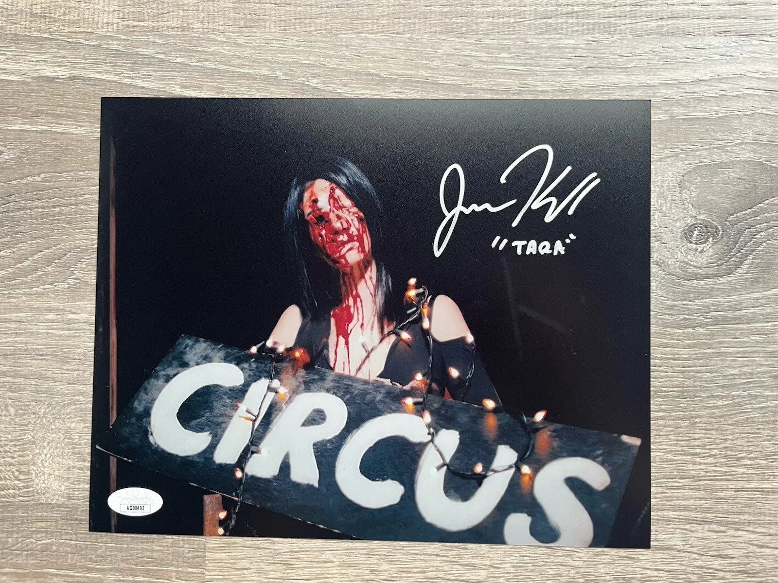 Jenna Kanell — Jenna Kanell Signed Terrifier 8x10 Photo JSA COA Tara Heyes Art The Clown, изображение 2