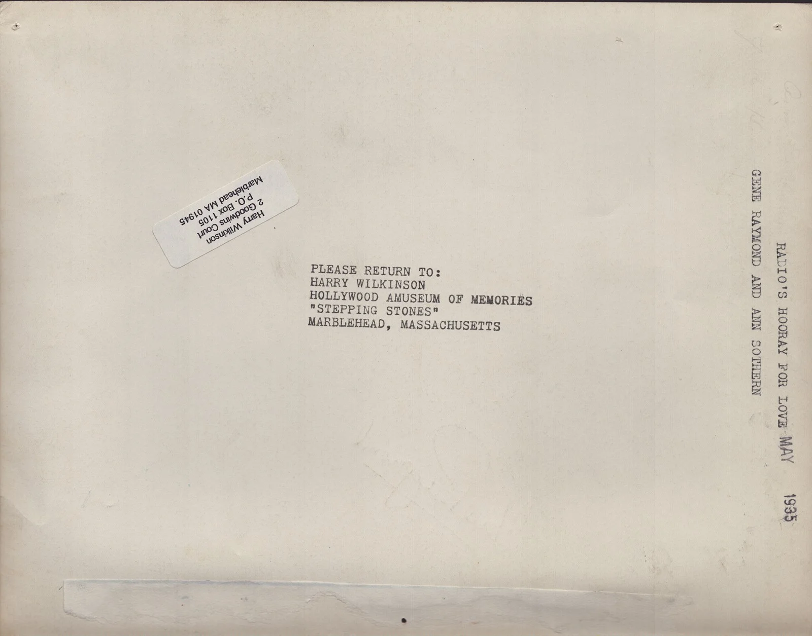 Gene Raymond — GENE RAYMOND - PRINTED PHOTOGRAPH SIGNED IN INK, image 3