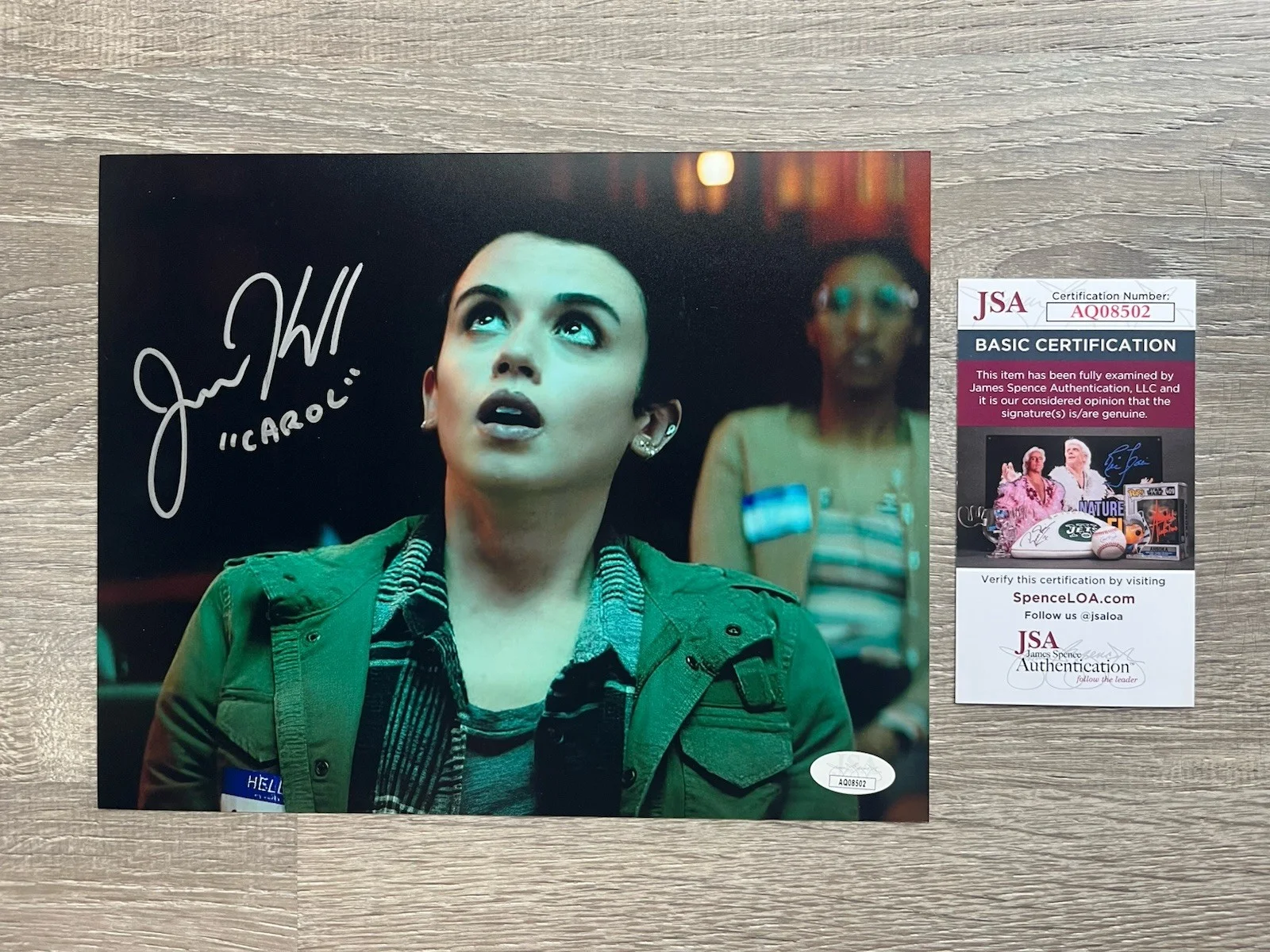 Jenna Kanell — Jenna Kanell Signed Renfield 8x10 Photo JSA COA Carol Nicolas Cage Terrifier