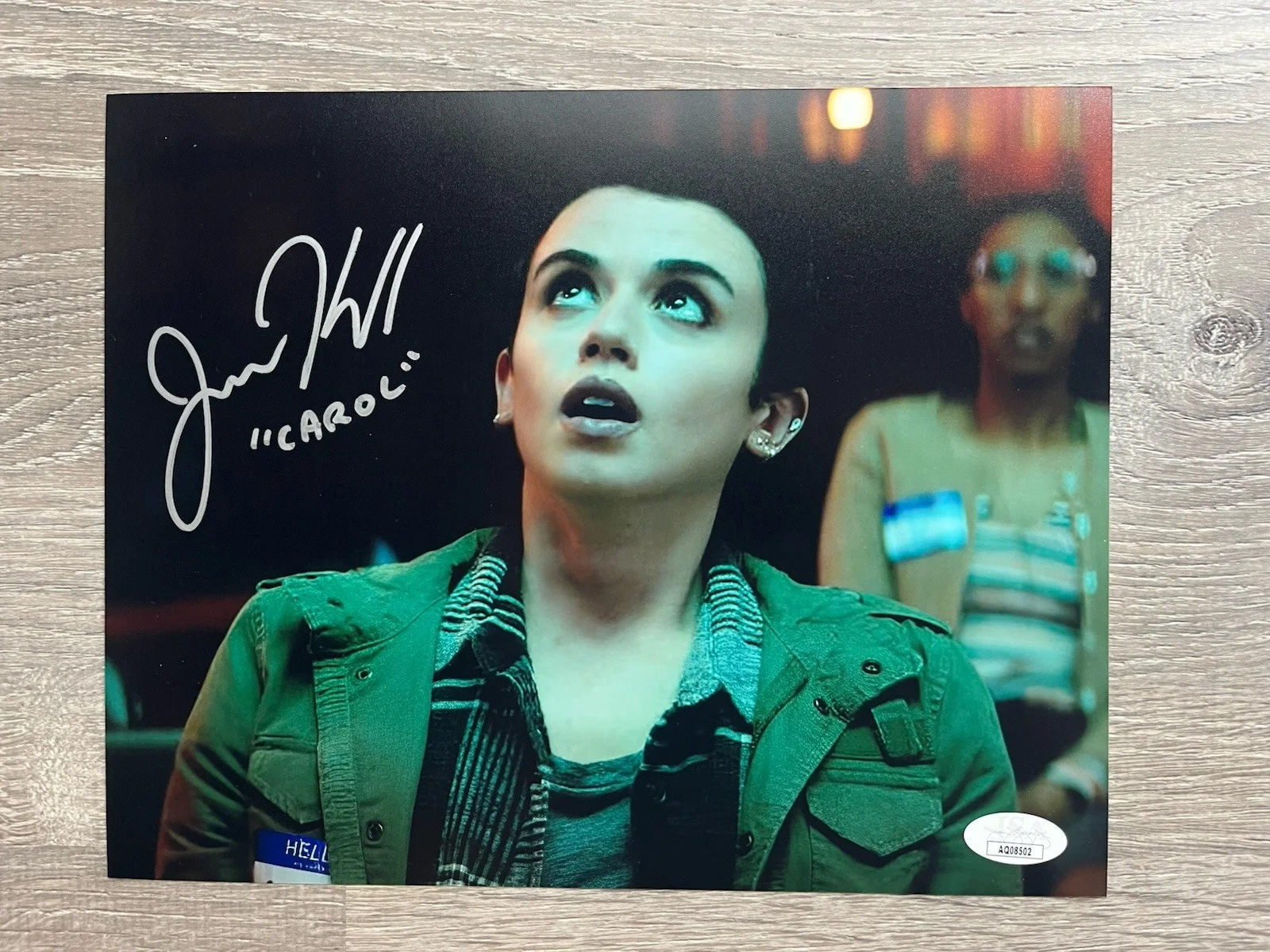 Jenna Kanell — Jenna Kanell Signed Renfield 8x10 Photo JSA COA Carol Nicolas Cage Terrifier, image 2