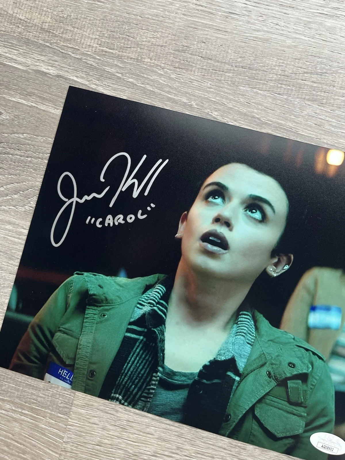 Jenna Kanell — Jenna Kanell Signed Renfield 8x10 Photo JSA COA Carol Nicolas Cage Terrifier, image 3