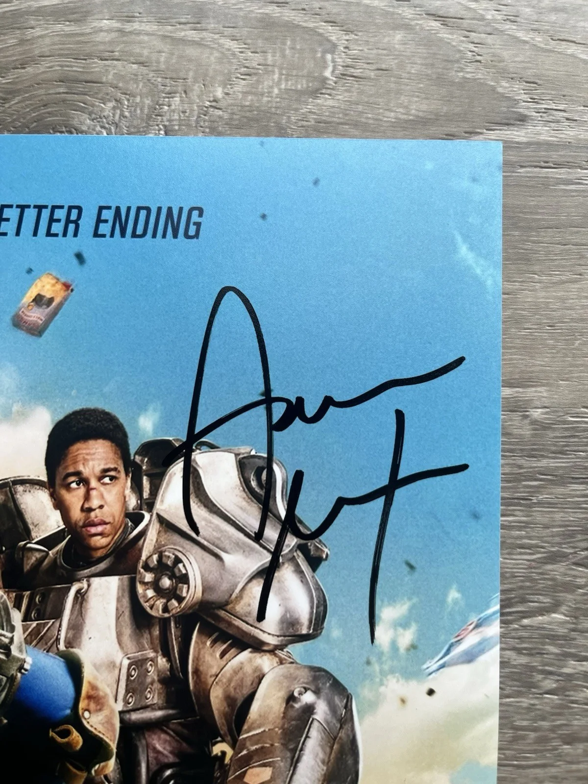 Aaron Moten — Aaron Moten Signed Fallout 11x17 Photo Beckett COA Maximus, изображение 5