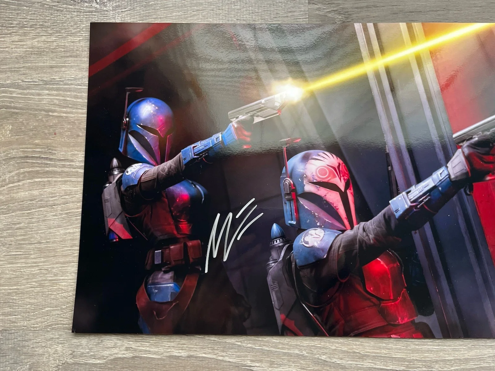 Mercedes Varnado — Mercedes Varnado Signed METALLIC 11x17 Photo JSA COA Mandalorian Star Wars, изображение 3