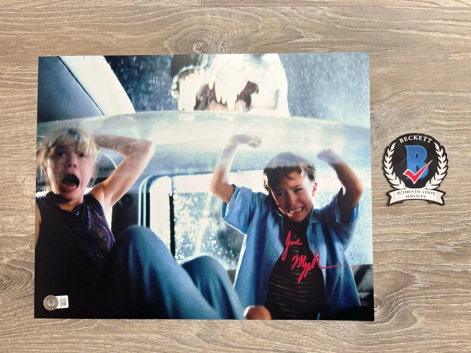 Joseph Mazzello — Joseph Mazzello Signed Jurassic Park 11x14 Photo Beckett COA Tim Murphy