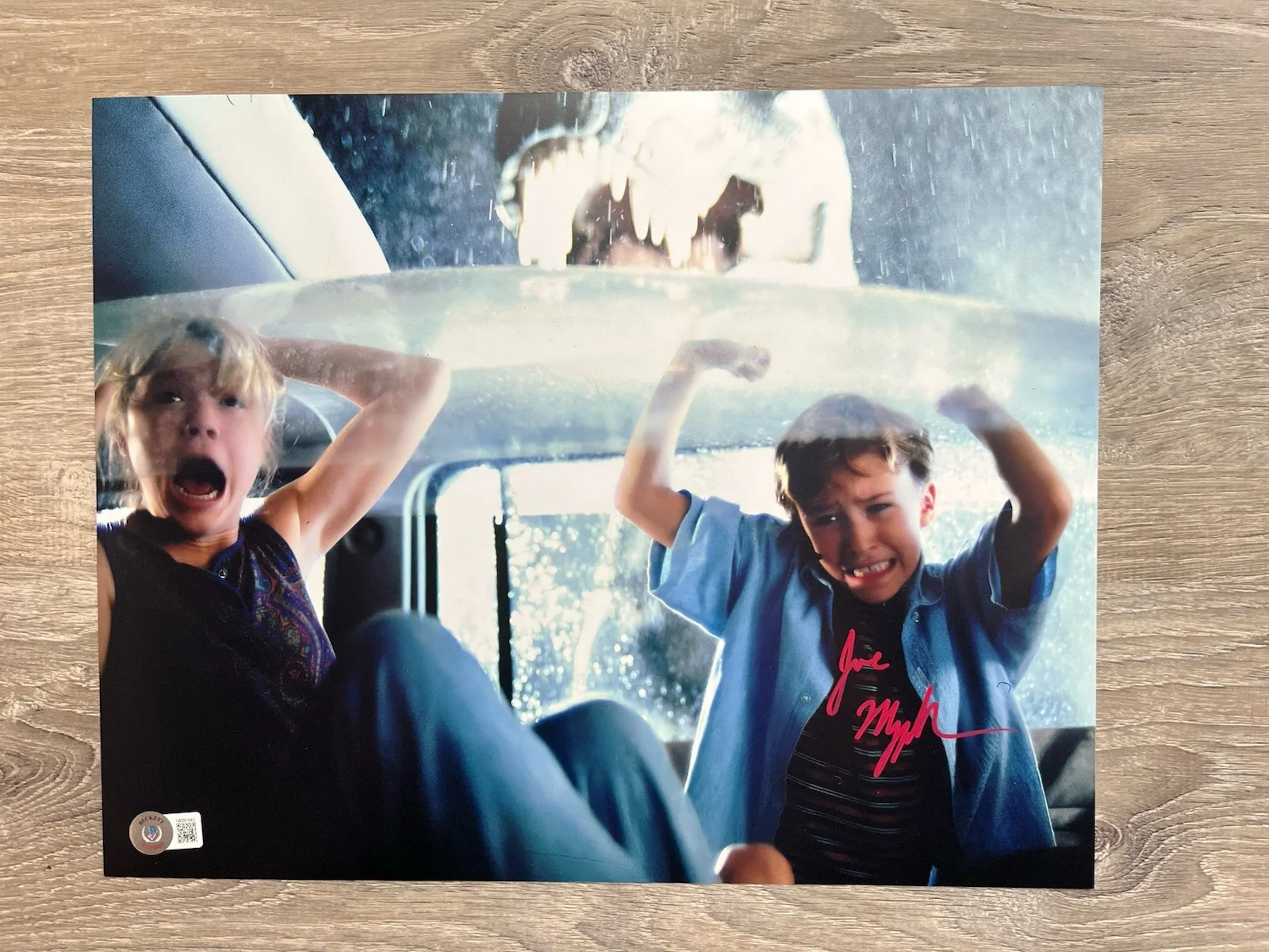 Joseph Mazzello — Joseph Mazzello Signed Jurassic Park 11x14 Photo Beckett COA Tim Murphy, image 2