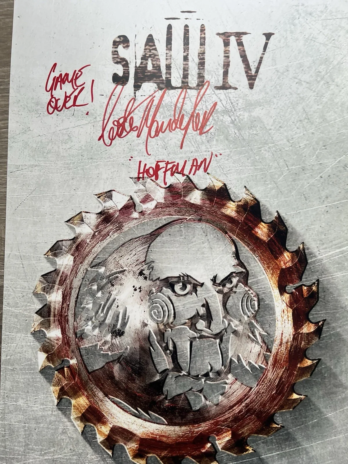 Costas Mandylor — Costas Mandylor Signed Saw IV 11x17 Photo JSA COA Detective Hoffman Jigsaw, image 4