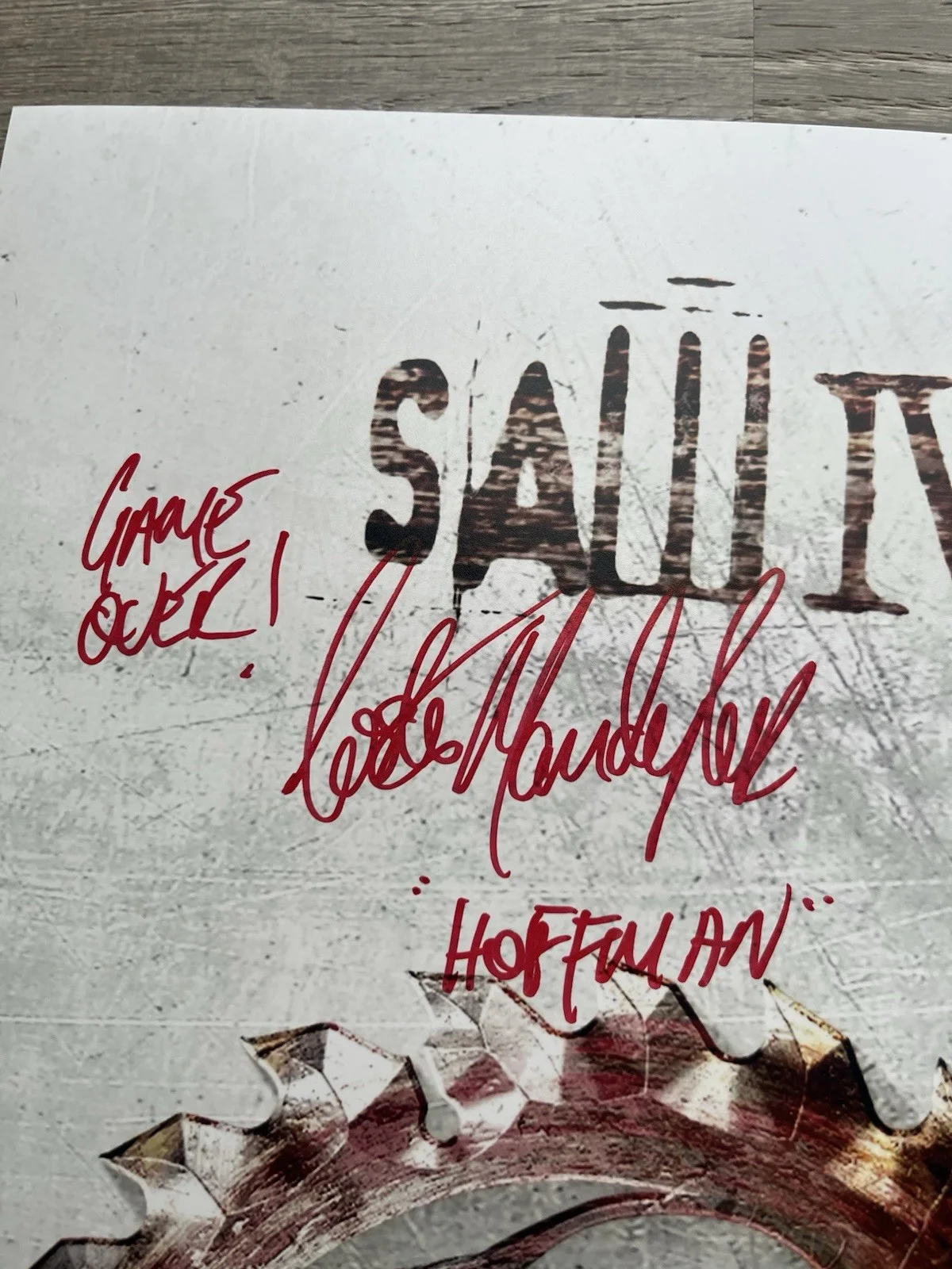Costas Mandylor — Costas Mandylor Signed Saw IV 11x17 Photo JSA COA Detective Hoffman Jigsaw, image 5
