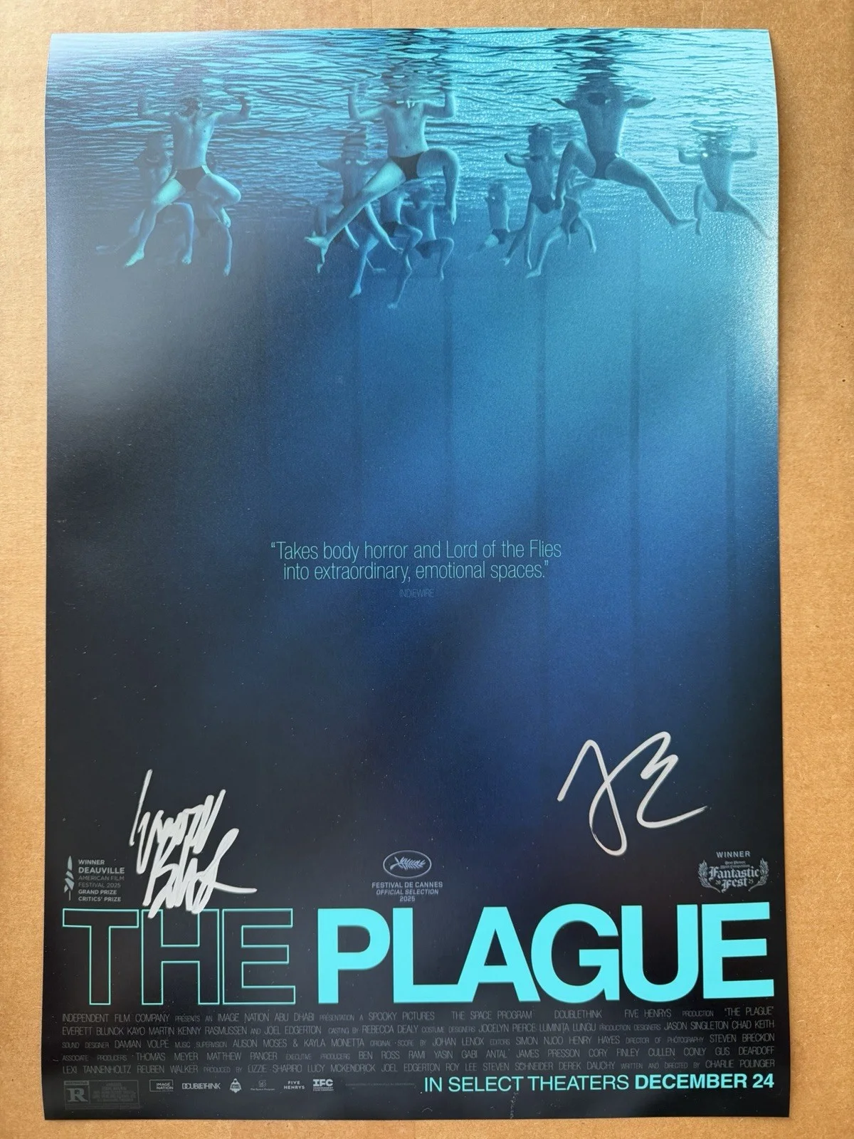 Joel Edgerton Everett Blunck Signed The Plague 12x18 Poster Autograph Proof, image 2