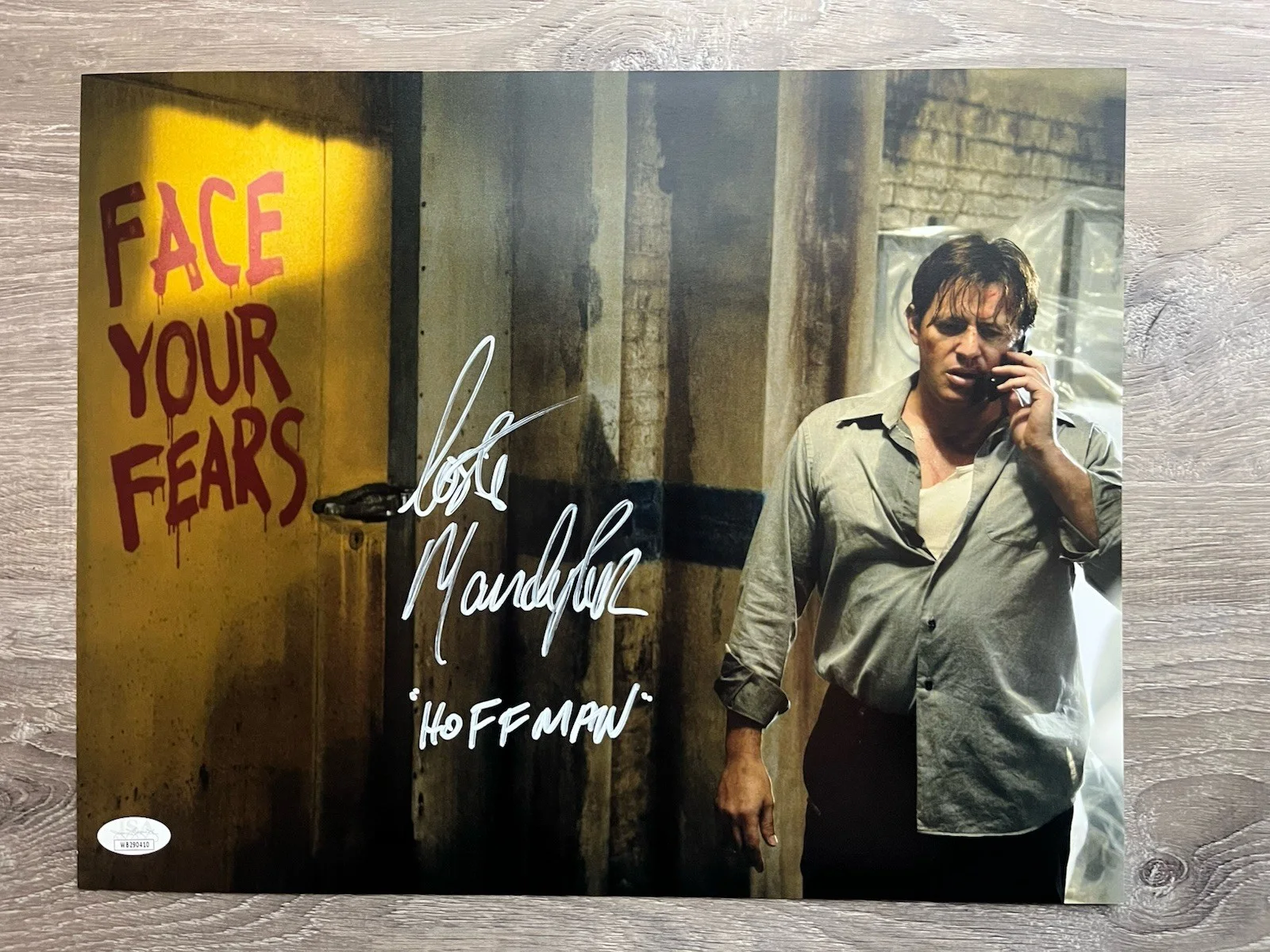 Costas Mandylor — Costas Mandylor Signed Saw 11x14 Photo JSA COA Detective Hoffman Jigsaw Horror, image 2