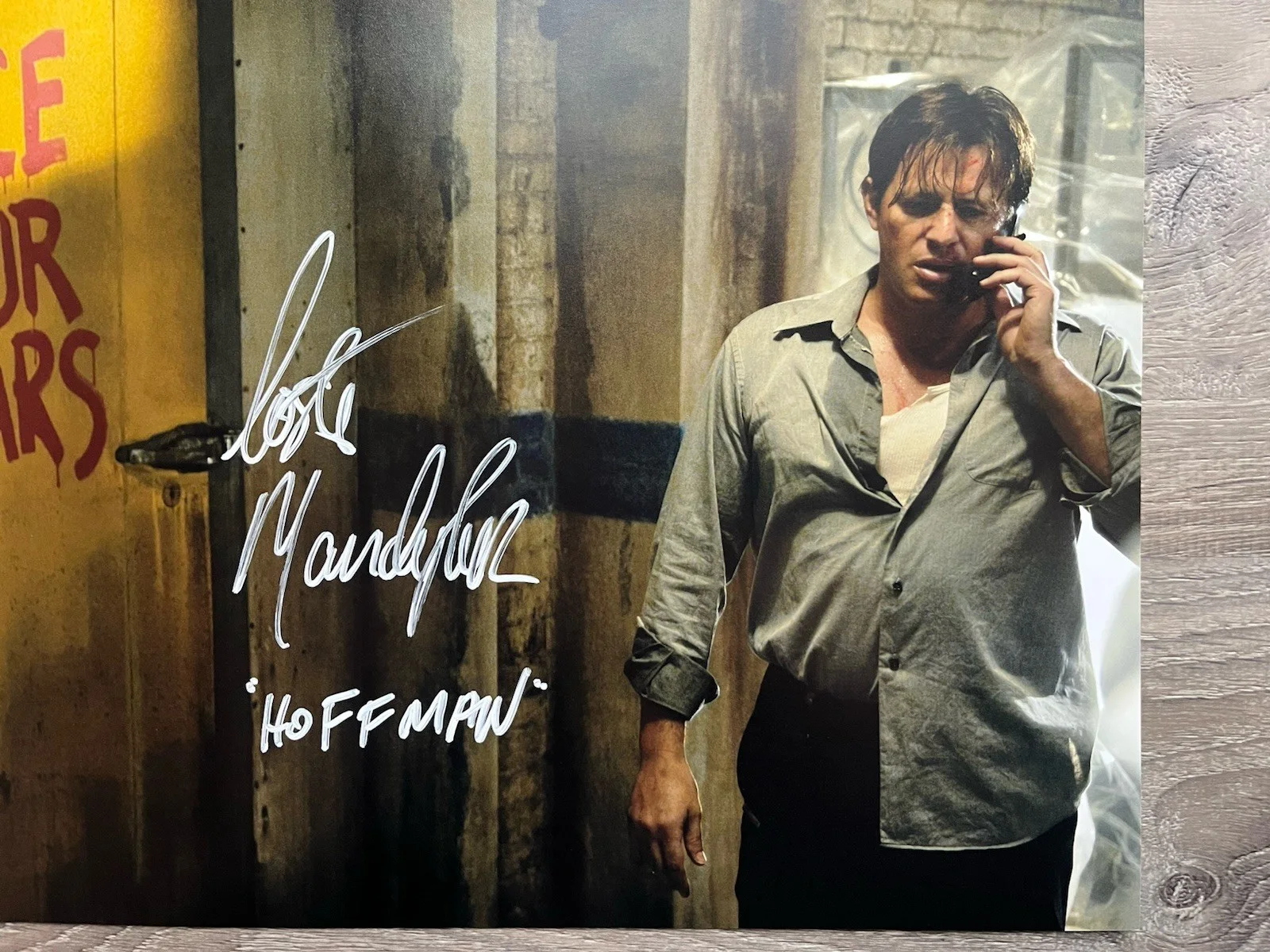 Costas Mandylor — Costas Mandylor Signed Saw 11x14 Photo JSA COA Detective Hoffman Jigsaw Horror, image 3