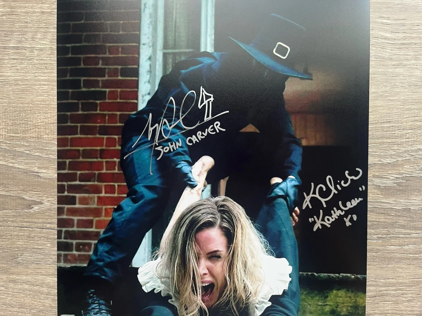 Karen Cliche Alex Armbruster Signed Thanksgiving 11x14 Photo JSA COA John Carver, изображение 3