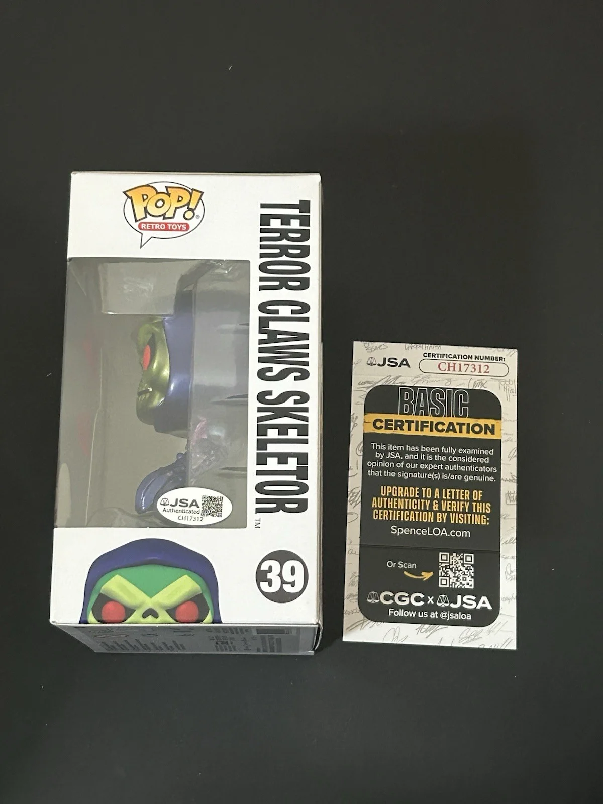 Alan Oppenheimer — Alan Oppenheimer Signed Funko 39 Skeletor Figure Masters of The Universe JSA COA, изображение 2