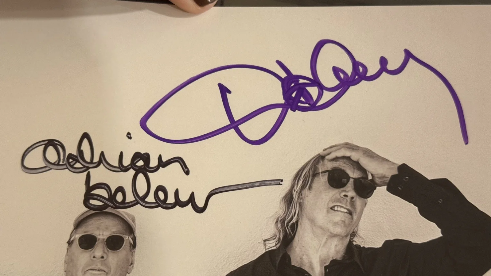 BEAT VIP Framed Poster Signed by Danny Carey/Tony Levin/Steve Vai/Adrian Belew!, изображение 4
