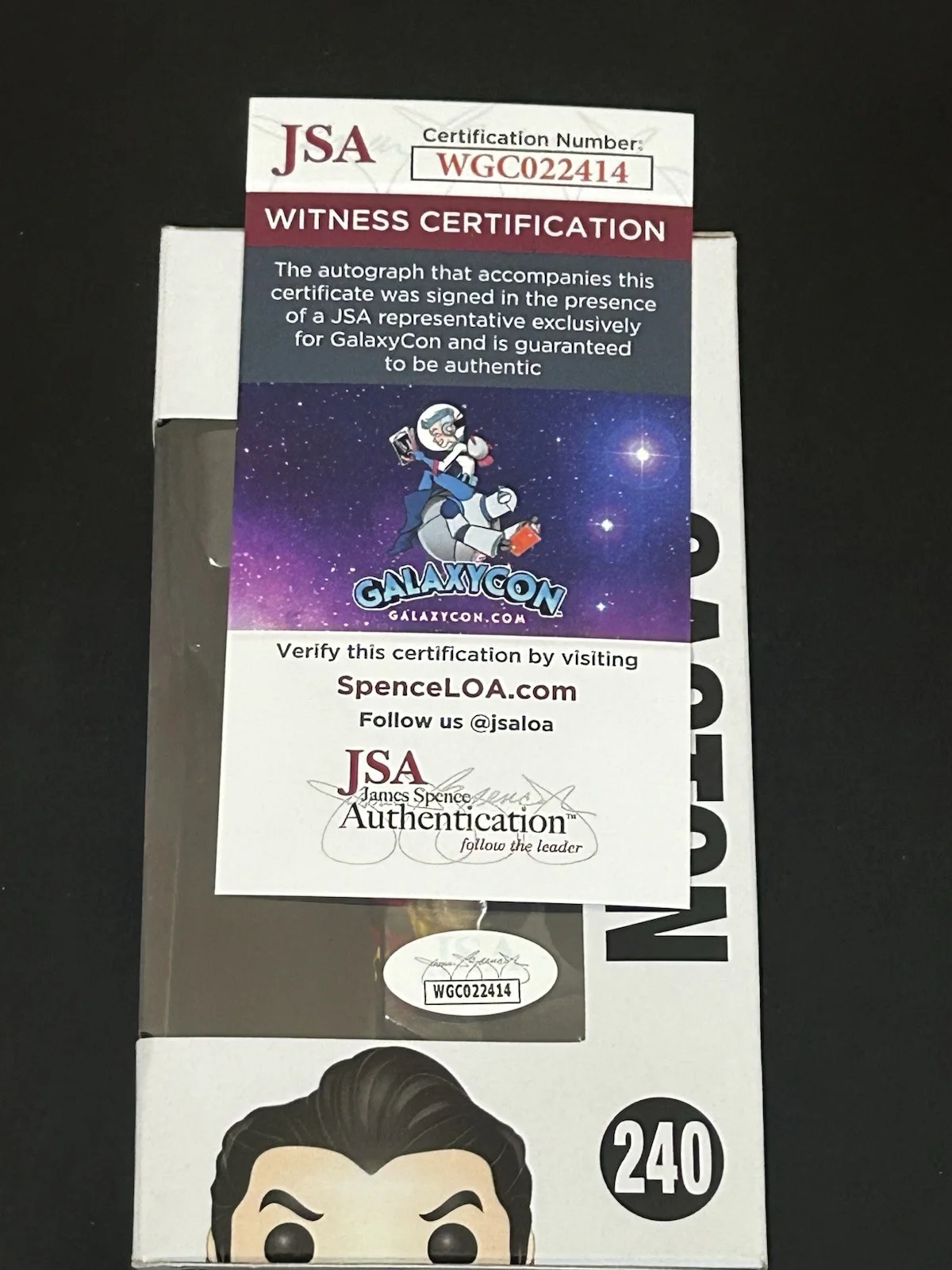 Richard White — Richard White Signed Gaston 240 Disney Funko Pop JSA COA, изображение 2