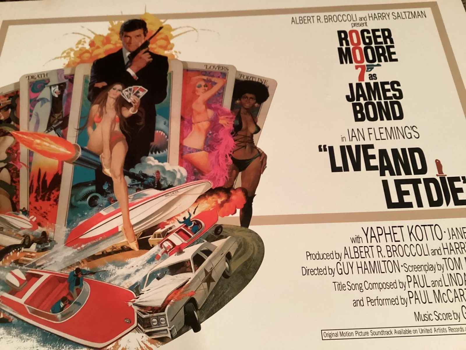 JAMES BOND ROGER MOORE POSTERS LIVE AND LET DIE MOONRAKER FOR YOUR EYES ONLY, изображение 3