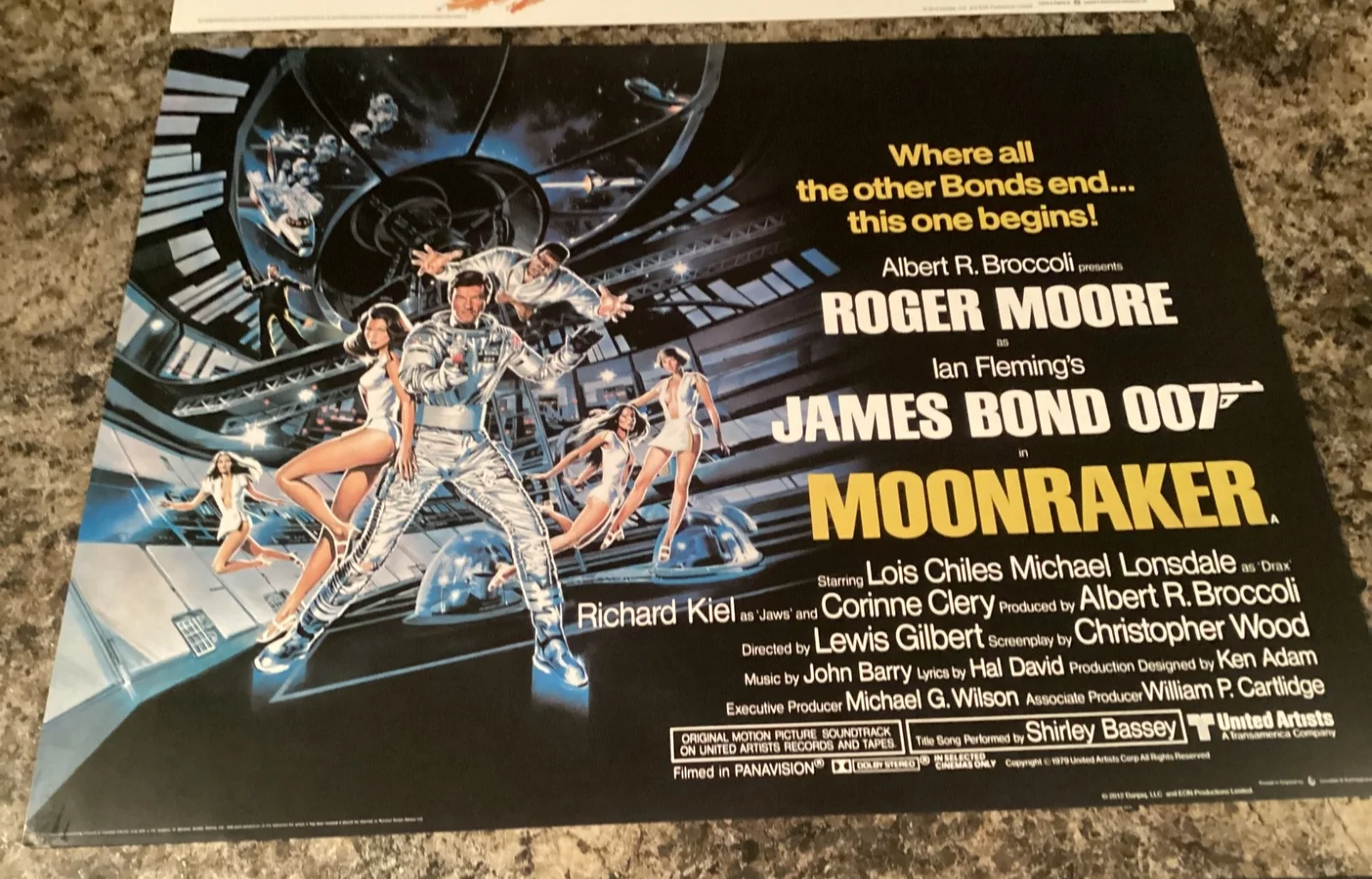 JAMES BOND ROGER MOORE POSTERS LIVE AND LET DIE MOONRAKER FOR YOUR EYES ONLY, изображение 5