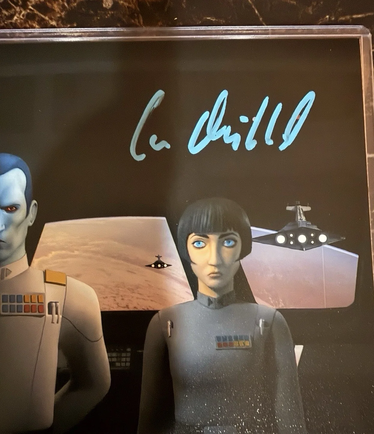 Lars Mikkelsen — Lars Mikkelsen Signed 8x10 Photo Star Wars Rebels Autographed JSA COA, image 2