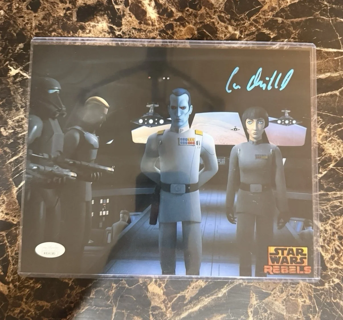 Lars Mikkelsen — Lars Mikkelsen Signed 8x10 Photo Star Wars Rebels Autographed JSA COA, image 5