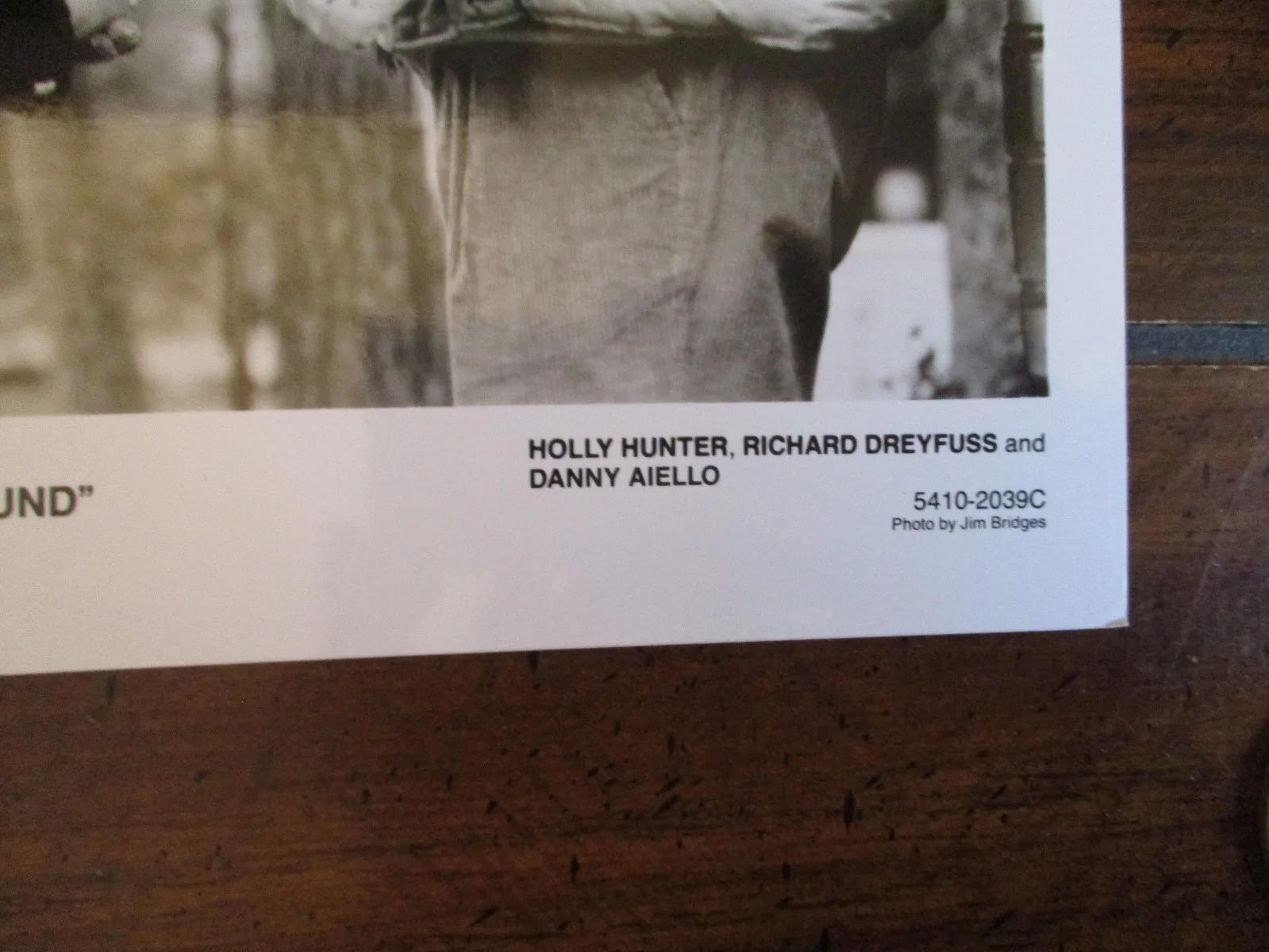 Holly Hunter/Richard Dreyfuss/Danny Aiello("ONCE AROUND")1990 10 x 8 B & W Photo, image 2