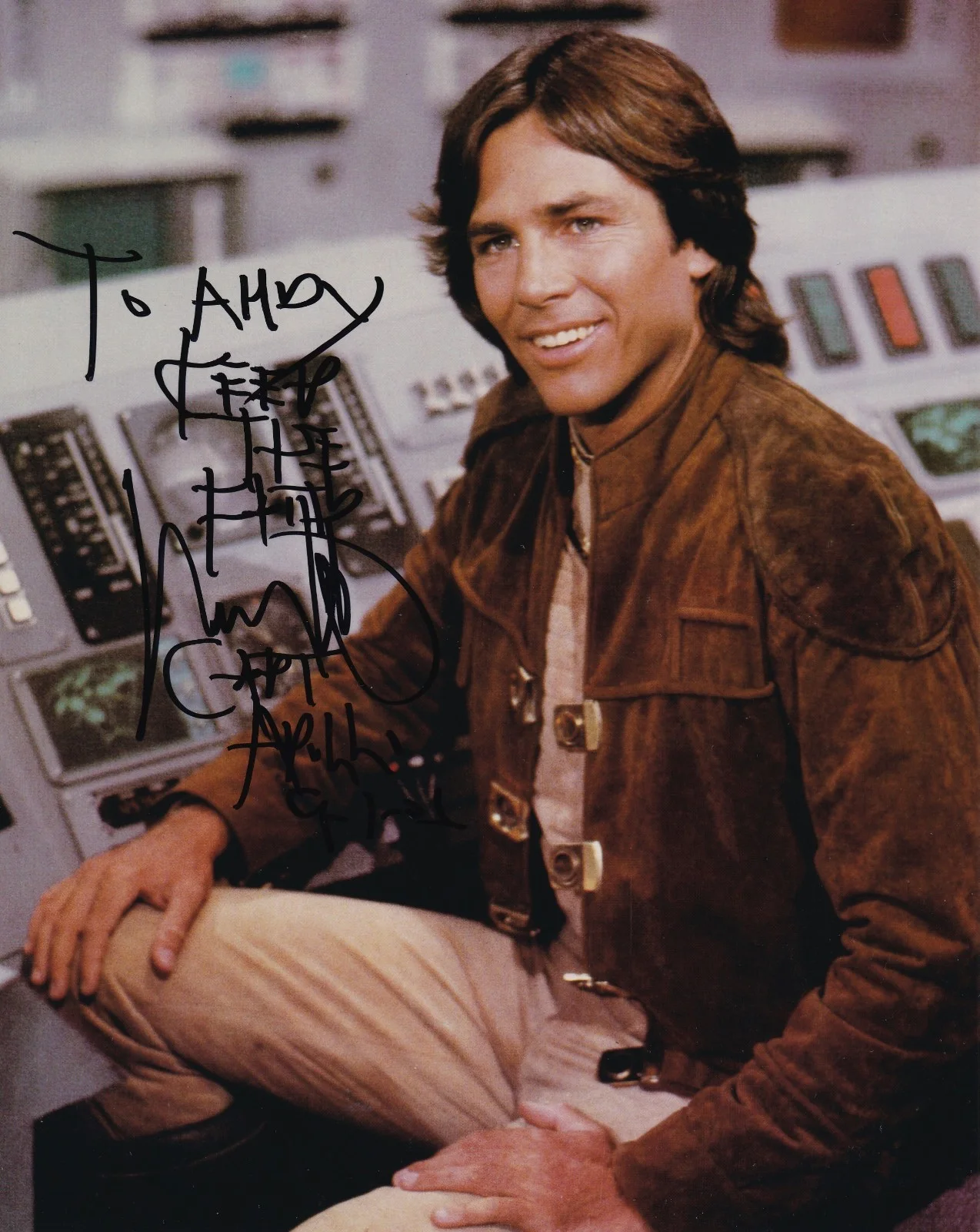 Richard Hatch — Richard Hatch Battlestar Galactica signed 8 x 10 photo W/COA