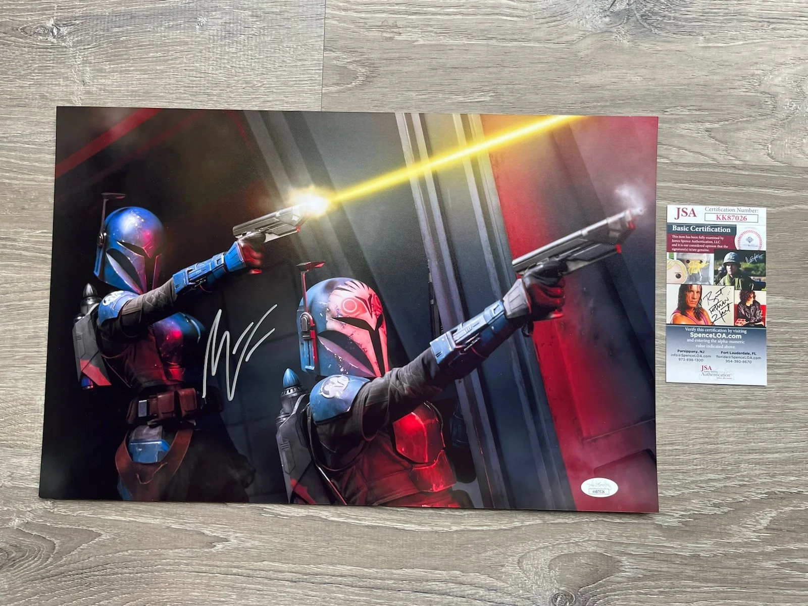Mercedes Varnado — Mercedes Varnado Signed 11x17 Photo JSA COA Star Wars Mandalorian Sasha Banks