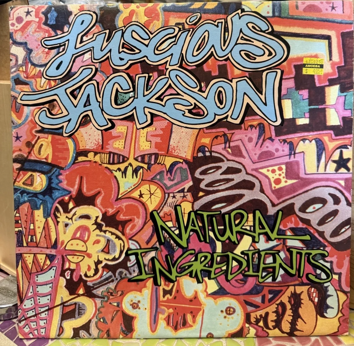 Luscious Jackson Natural Ingredients 1994 Blue LP SIGNED BY ALL MEMBERS, image 2