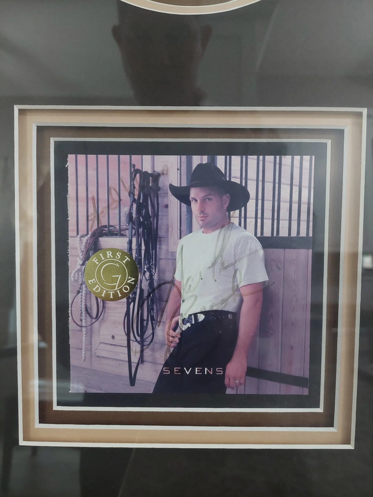 Garth Brooks Autographed Framed 13-1/2x20 COA by Field of Dreams, изображение 2