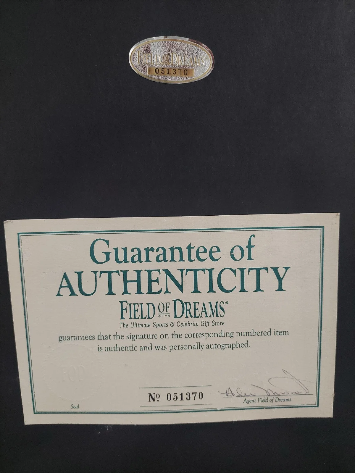 Garth Brooks Autographed Framed 13-1/2x20 COA by Field of Dreams, изображение 3