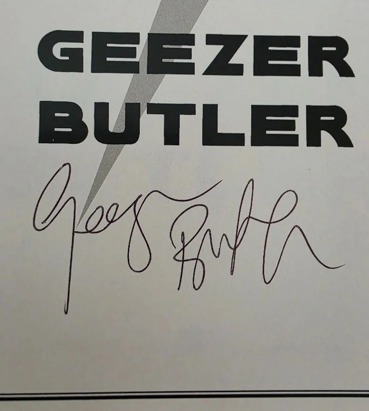 Geezer Butler INTO THE VOID from Birth to Black Sabbath signed autographed book, изображение 2