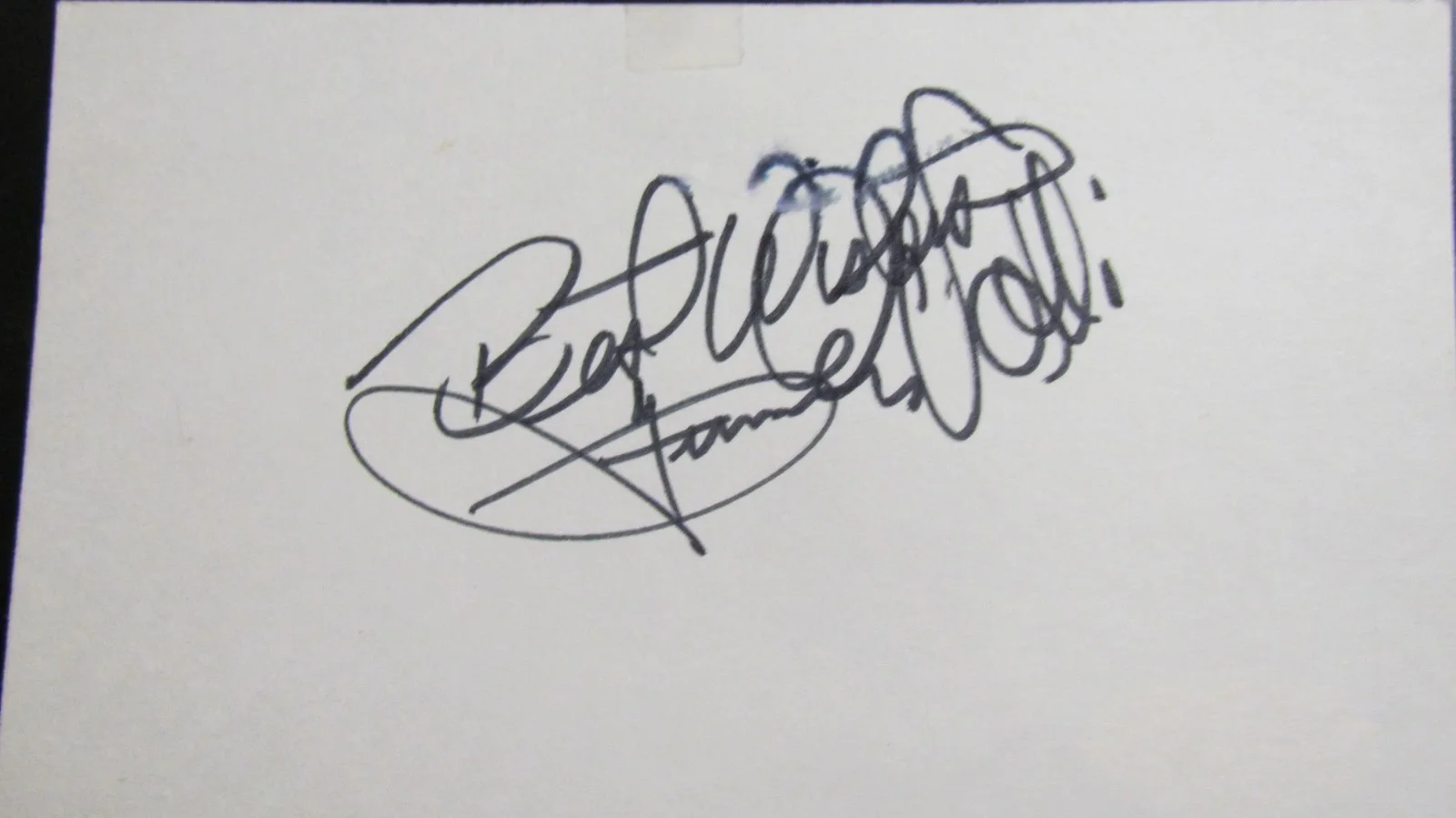 Frankie Valli signed Index Card JSA Certified, image 2