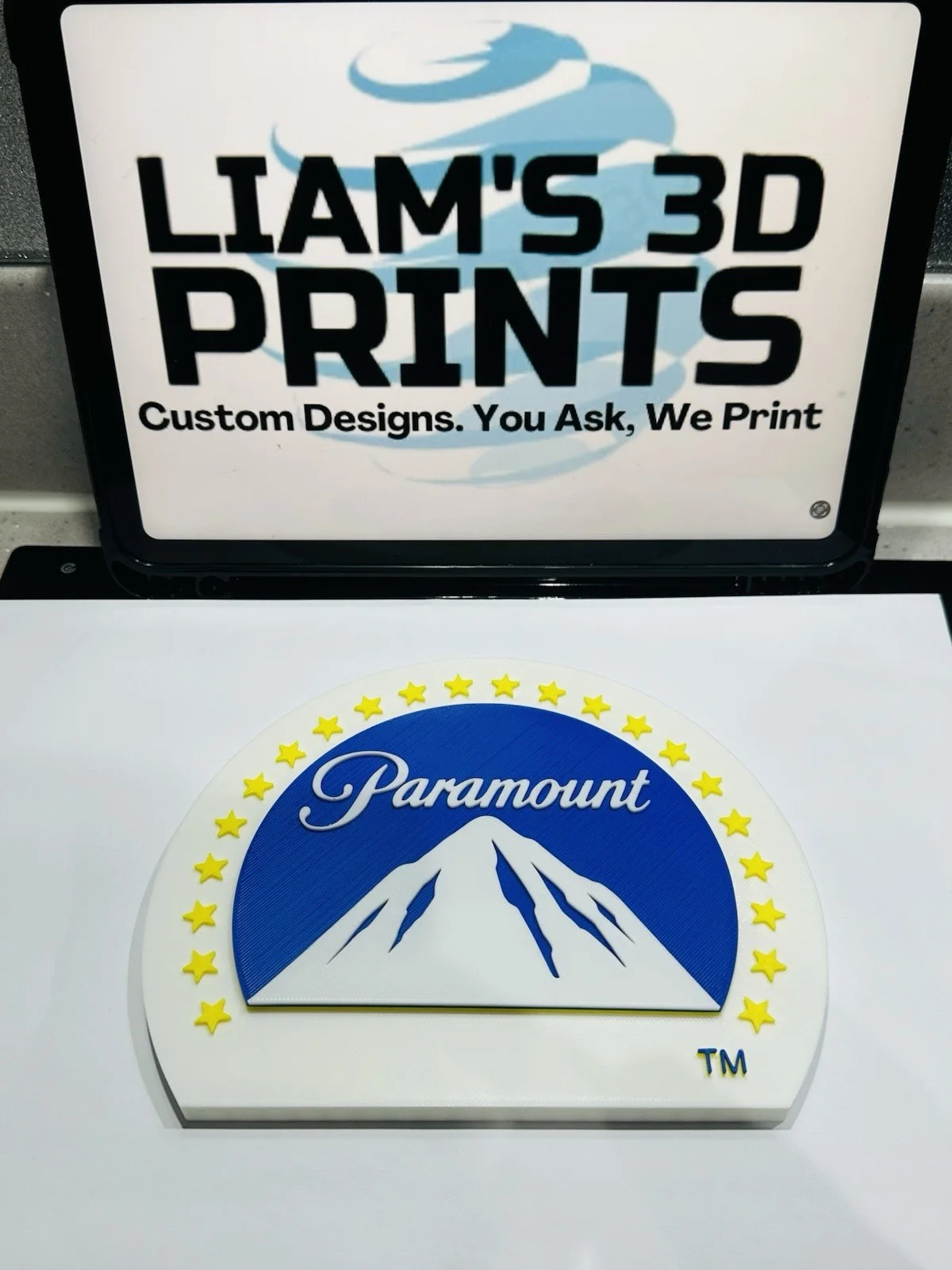 Decorative Paramount Pictures Mountain Stars Film logo Sign Display Pop, изображение 2
