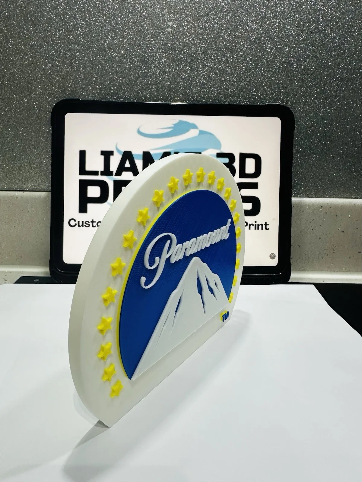 Decorative Paramount Pictures Mountain Stars Film logo Sign Display Pop, изображение 3
