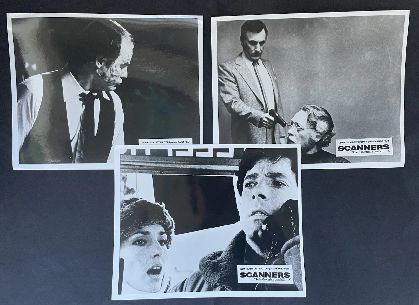 6x Original Scanners Lobby Cards Film Stills David Cronenberg Patrick McGoohan, изображение 4