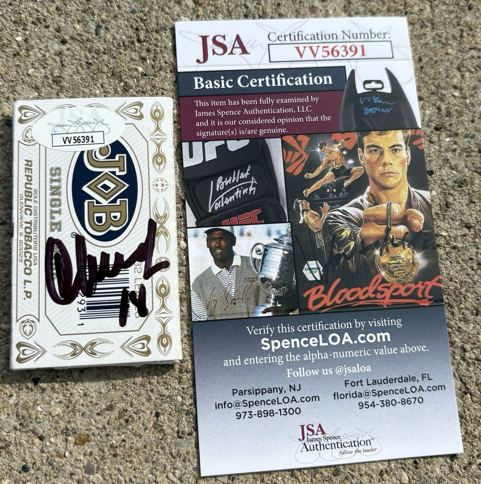 CHEECH & CHONG SIGNED Rolling Papers JSA COA, изображение 2
