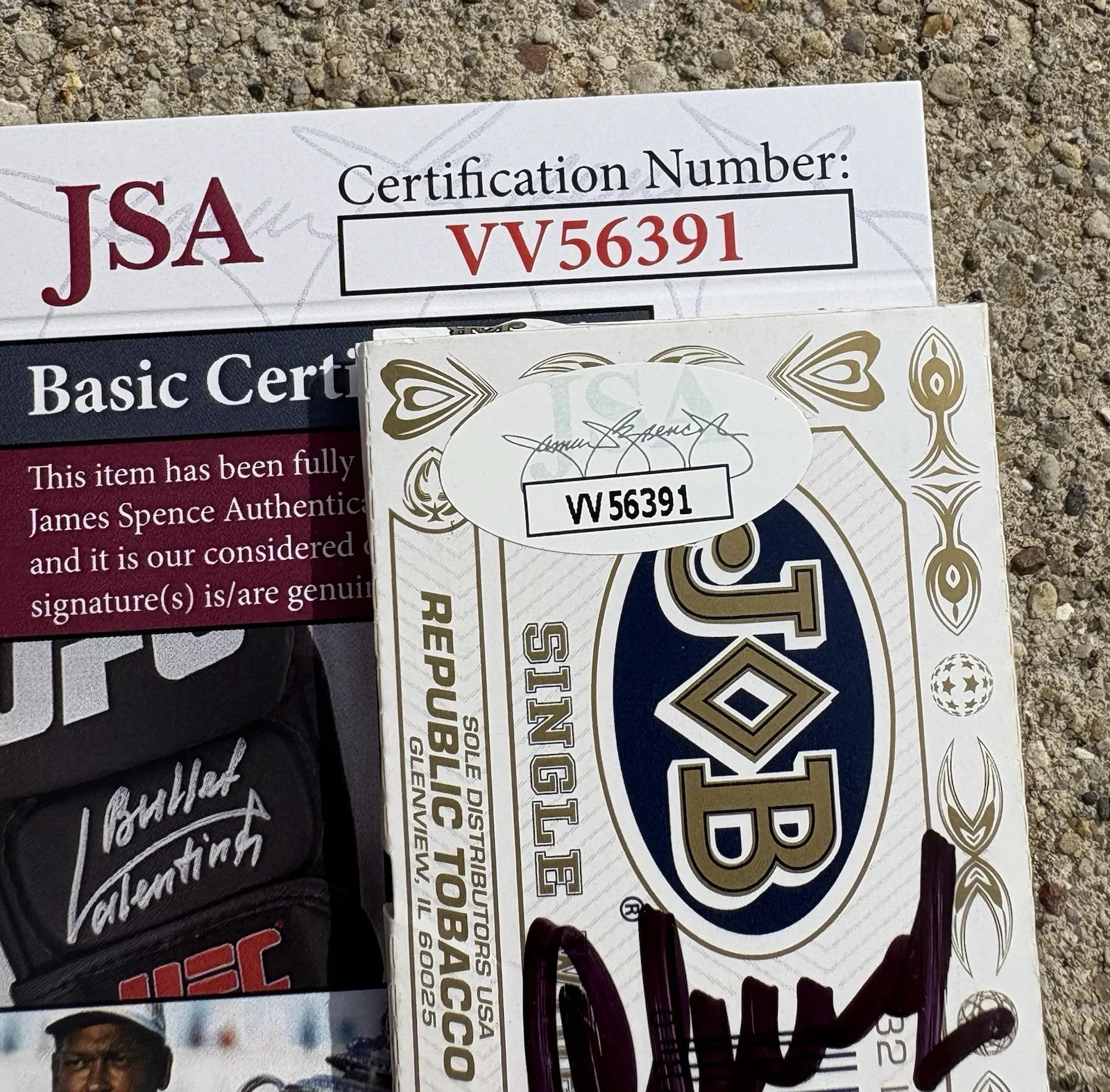 CHEECH & CHONG SIGNED Rolling Papers JSA COA, изображение 3